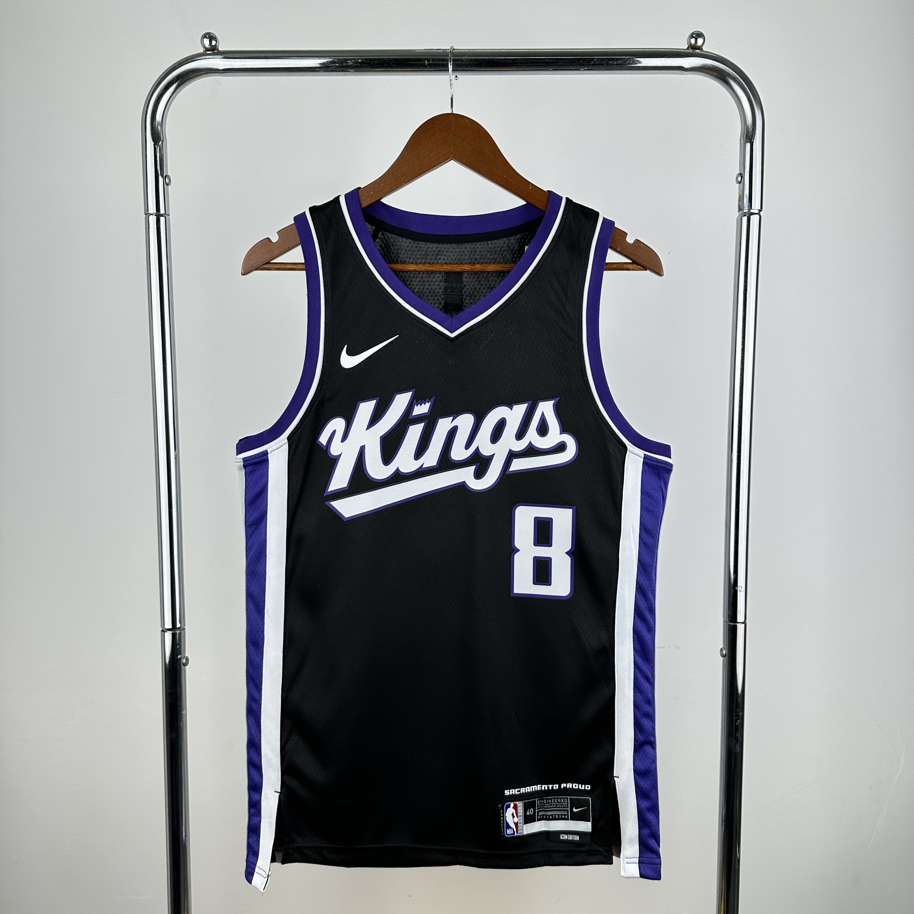 Men Sacramento Kings #8 Lavine Black Season Nike 2025 NBA Jersey